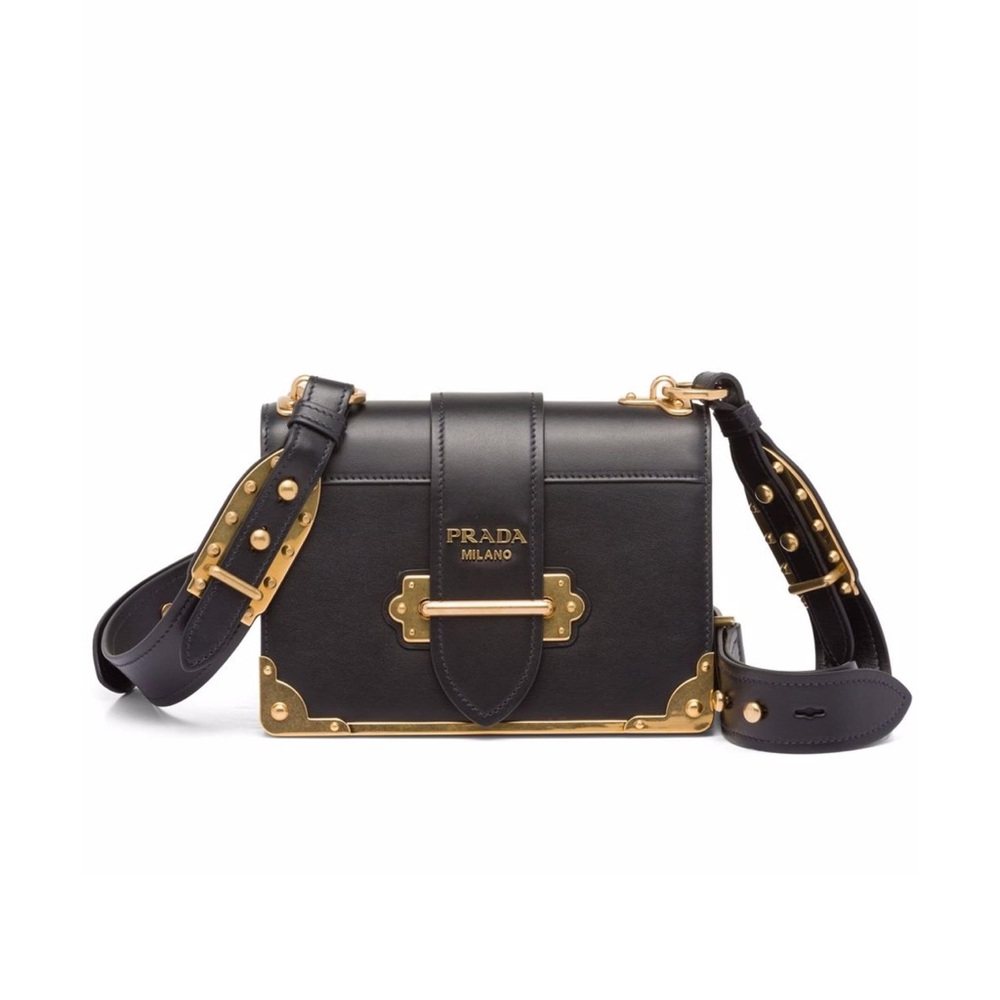 Prada Cahiar Leather Shoulder Bag